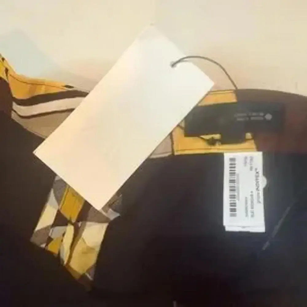 NWT Zara Geometric Yellow and Brown Patterned Pants Size M